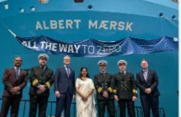 Maersk battezza la nave “Albert Maersk”, alimentata a metanolo