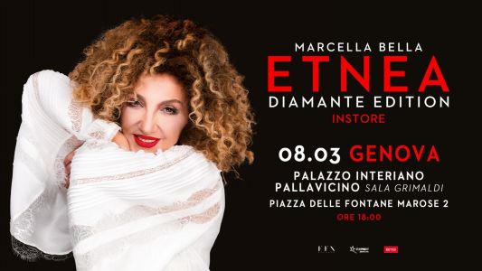 Marcella Bella presenta a Genova Etnea: evento esclusivo a Palazzo Interiano Pallavicino