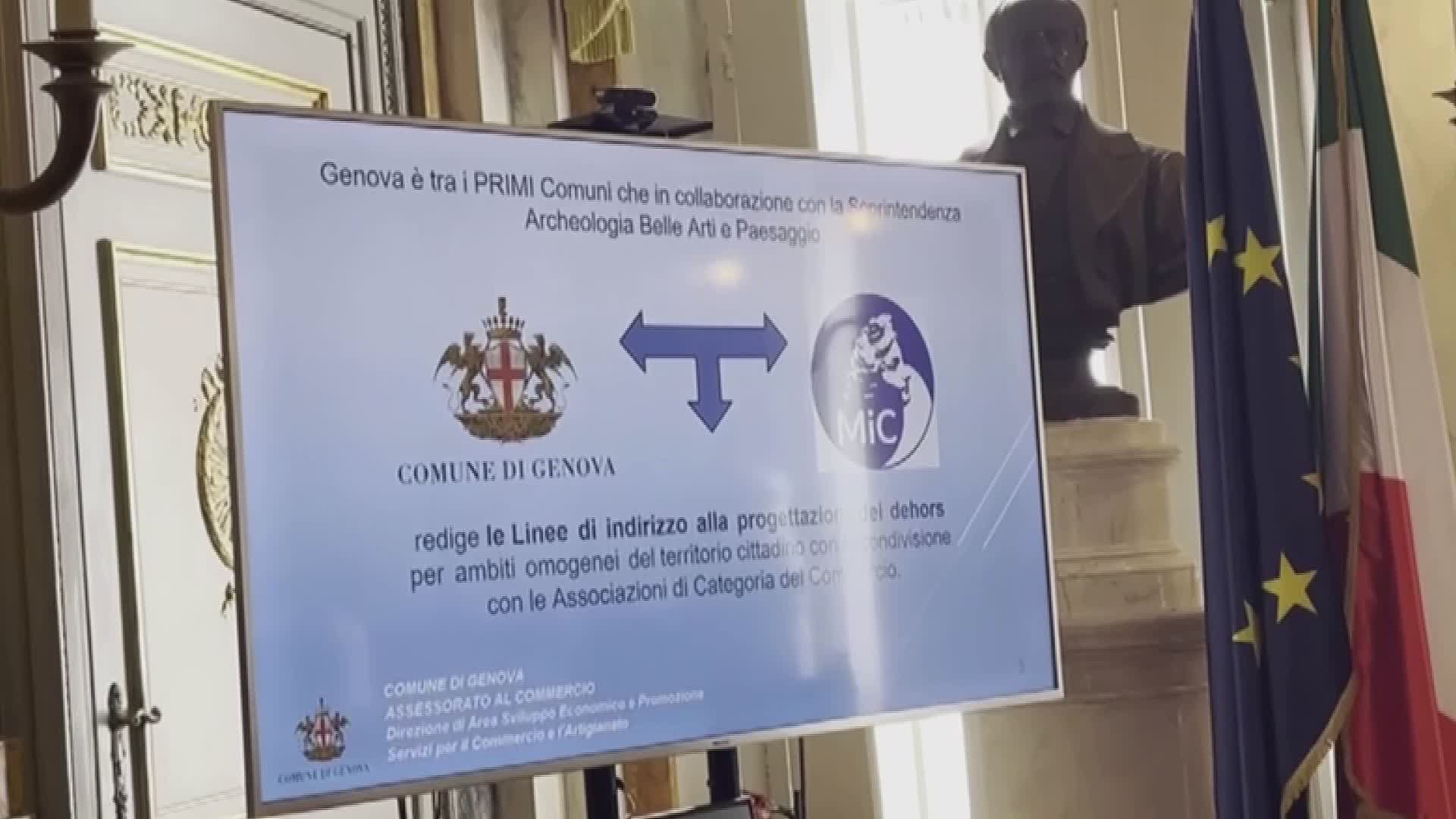 Genova, nuove linee guida per i dehors: abbattimento tariffe del 40%