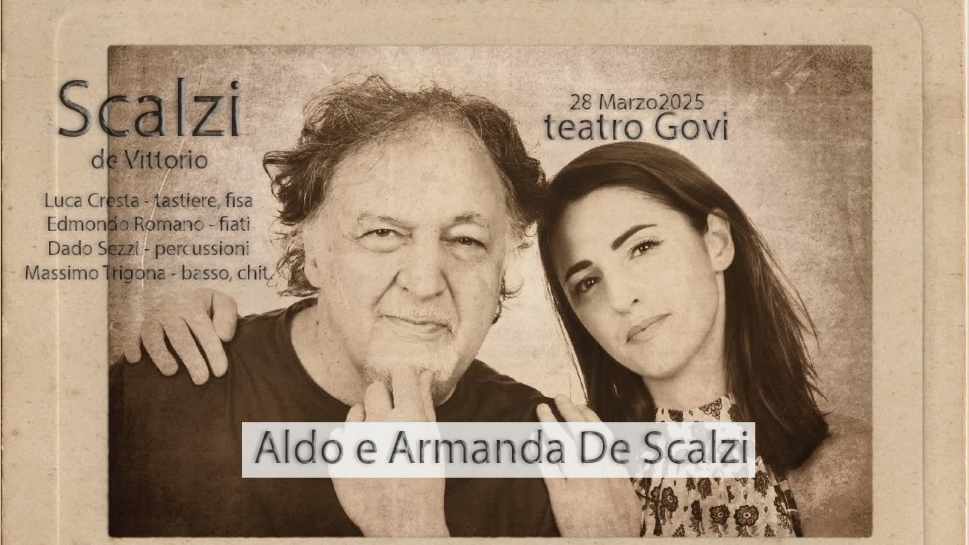 Genova: Armanda e Aldo De Scalzi, concerto 'di famiglia' al Govi il 28 marzo nel ricordo di Vittorio