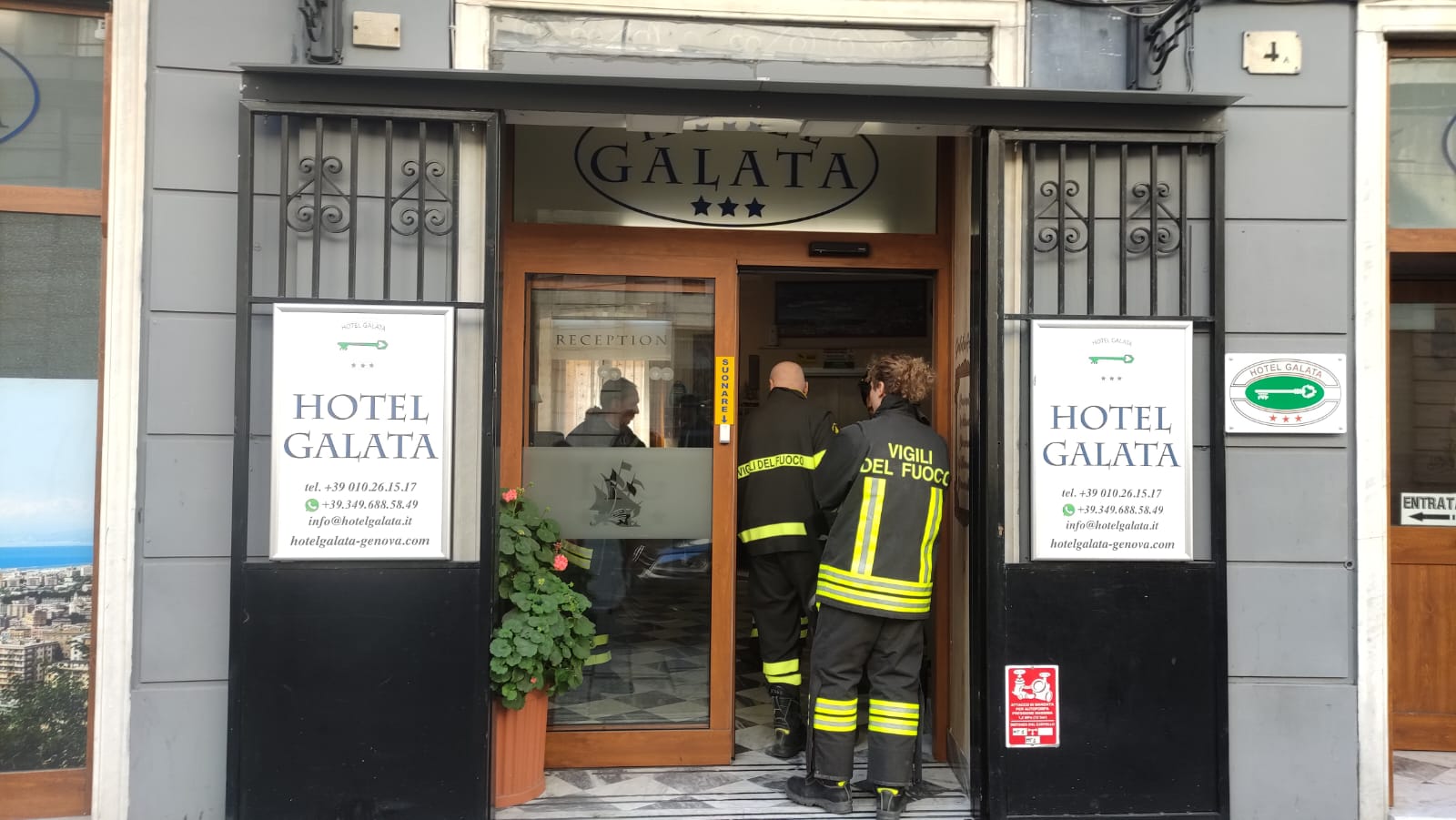 Genova, fuga di gas all'hotel Galata: ospiti evacuati