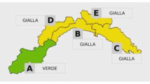 Maltempo: allerta gialla per temporali su centro e Levante dalle 18 alle 6 di lunedì