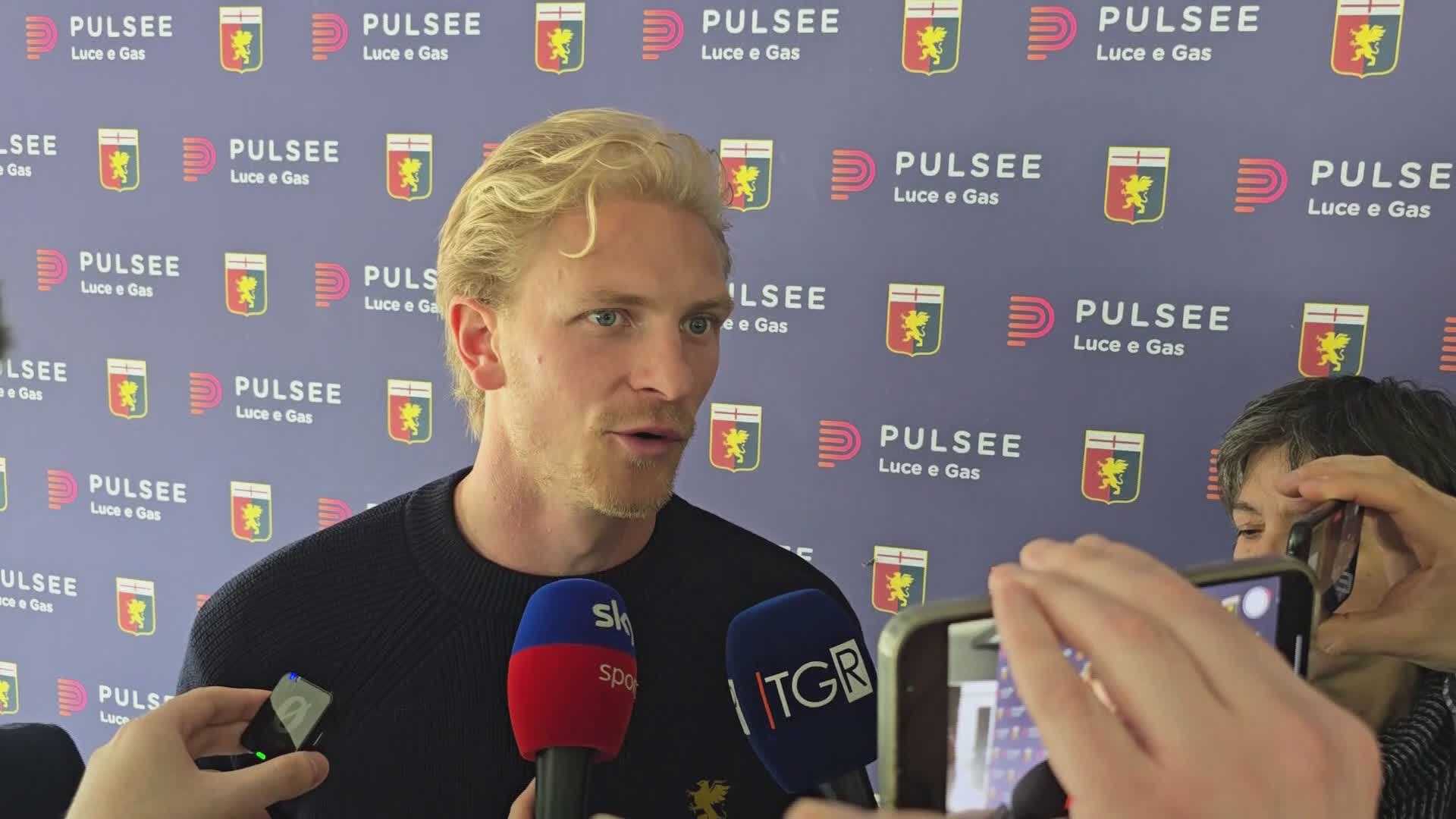 Genoa, Thorsby loda i tifosi: "Ci sono sempre stati, ora tocca a noi ripagarli"
