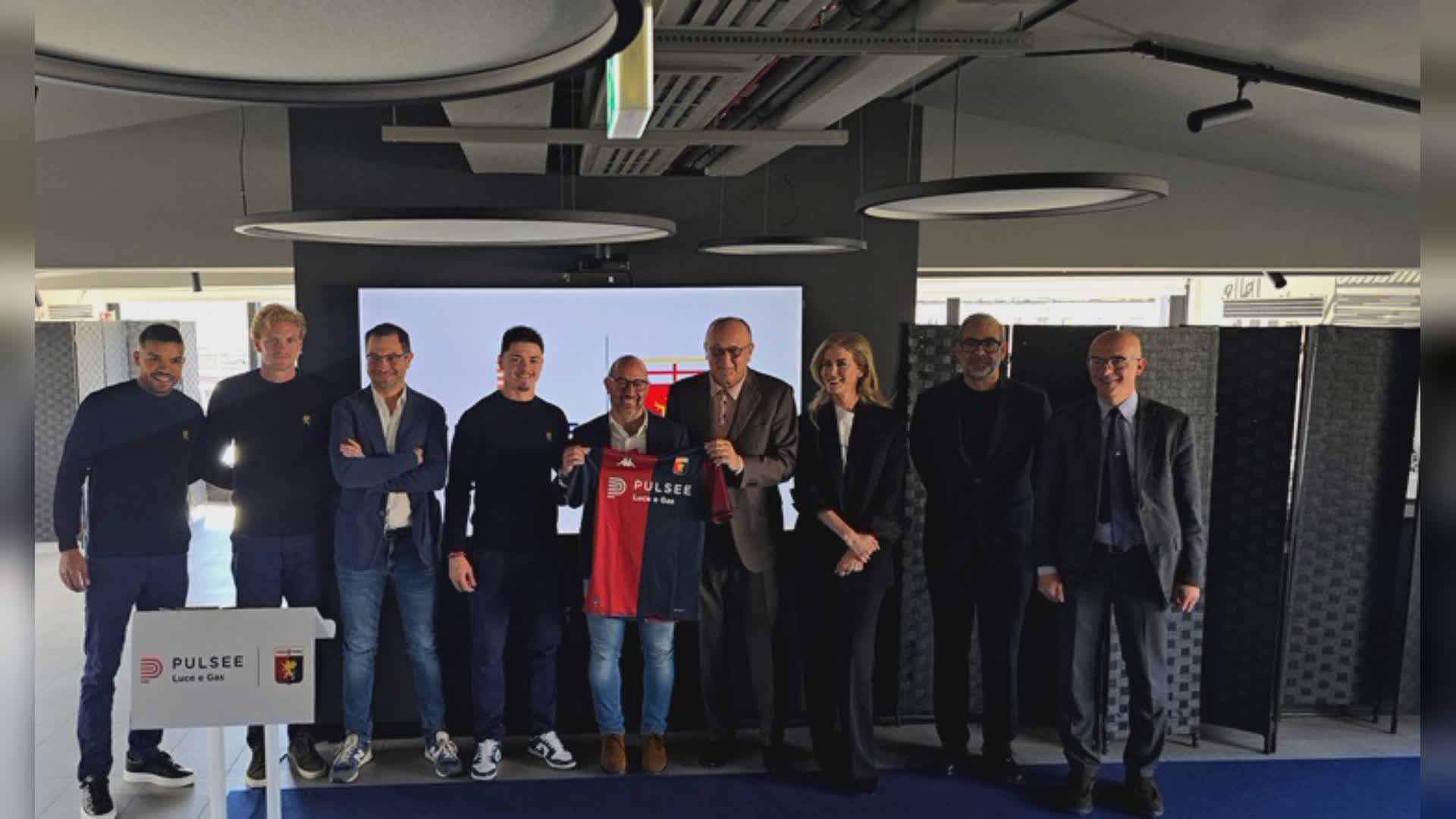 Genoa, rinnovata la partnership con Pulsee Luce e Gas: sarà il Front Jersey Sponsor anche per la prossima stagione