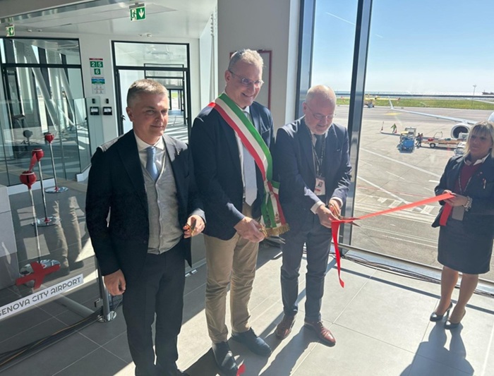 Inaugurata la nuova ala Aeroporto di Genova, il presidente Musso: "Scalo al passo coi tempi"