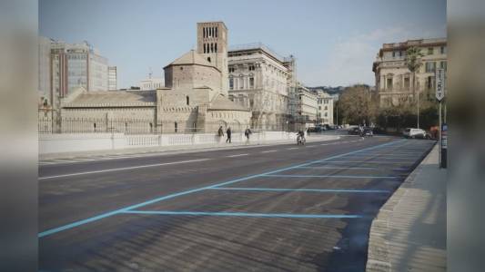 Genova, riapre il marciapiede di corso Podestà: entro novembre termina il restyling del Ponte Monumentale