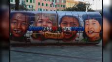 Sampdoria: al Porto Antico un murales blucerchiato contro il razzismo