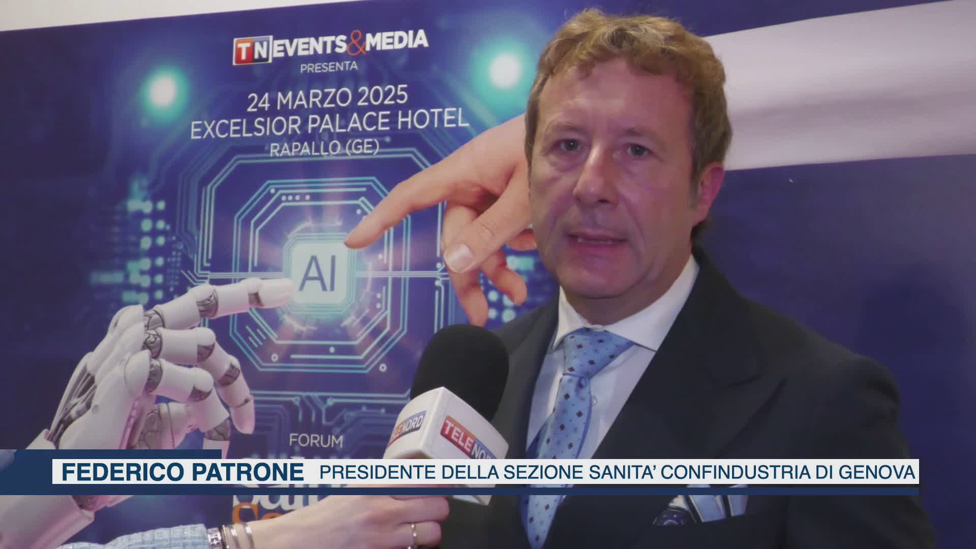 Forum Salute & Sanità 2025, intervista a Federico Patrone pres. sezione Sanità Confindustria Genova