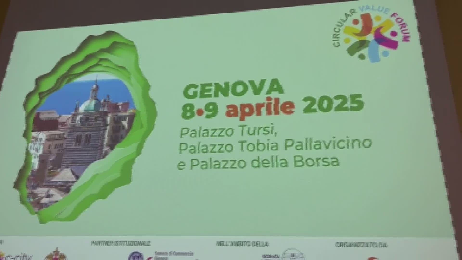 Genova, in arrivo la prima edizione del Circular Value Forum