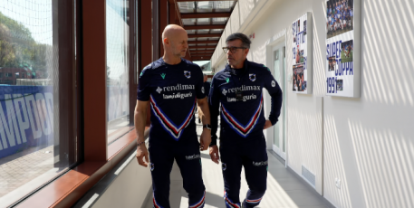 Sampdoria, primo allenamento con Evani e Lombardo. Reintegrato Borini