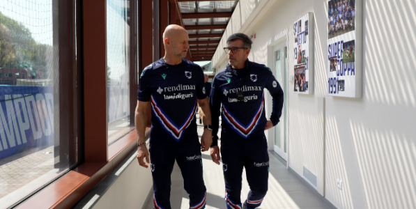 Sampdoria, primo allenamento con Evani e Lombardo. Reintegrato Borini