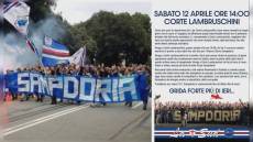 Sampdoria: sabato tifosi in corteo da Corte Lambruschini allo stadio