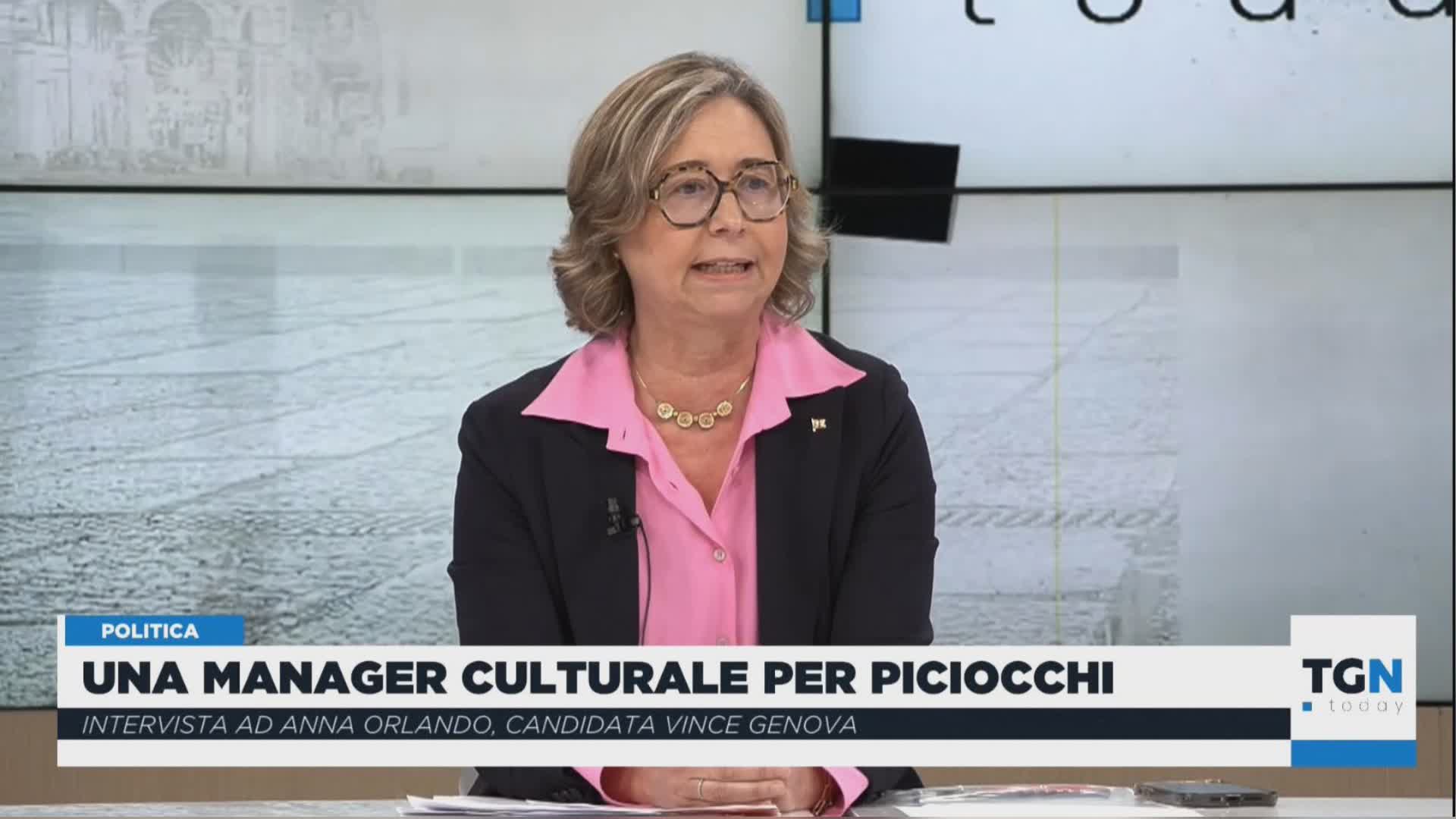 Elezioni, Anna Orlando (Vince Genova) a Telenord: "Siamo una città-museo, dobbiamo valorizzarla come meta turistica culturale"