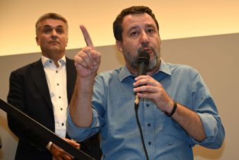 Matteo Salvini a Genova, prima Euroflora poi l'incontro al Teatro della Gioventù