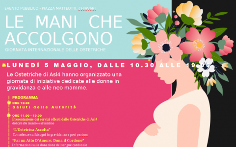 Chiavari, "Le mani che accolgono": iniziative delle ostetriche di Asl4