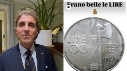 Moneta con fascio littorio il 25 aprile, Campanella (FdI) risponde ad Anpi: "Antifascista? Difficile definirsi su qualcosa che non c'è più"