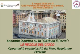 Porto, lunedì al Club dei Carbonai di Sampierdarena l'incontro sul Piano regolatore promosso dalle Officine Sampierdarenesi