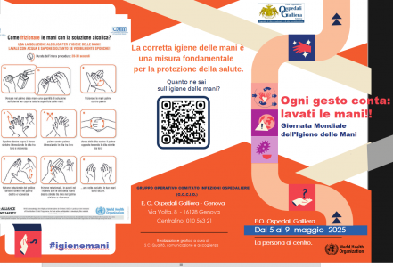 Settimana dell'igiene delle mani, le iniziative dell'ospedale Galliera