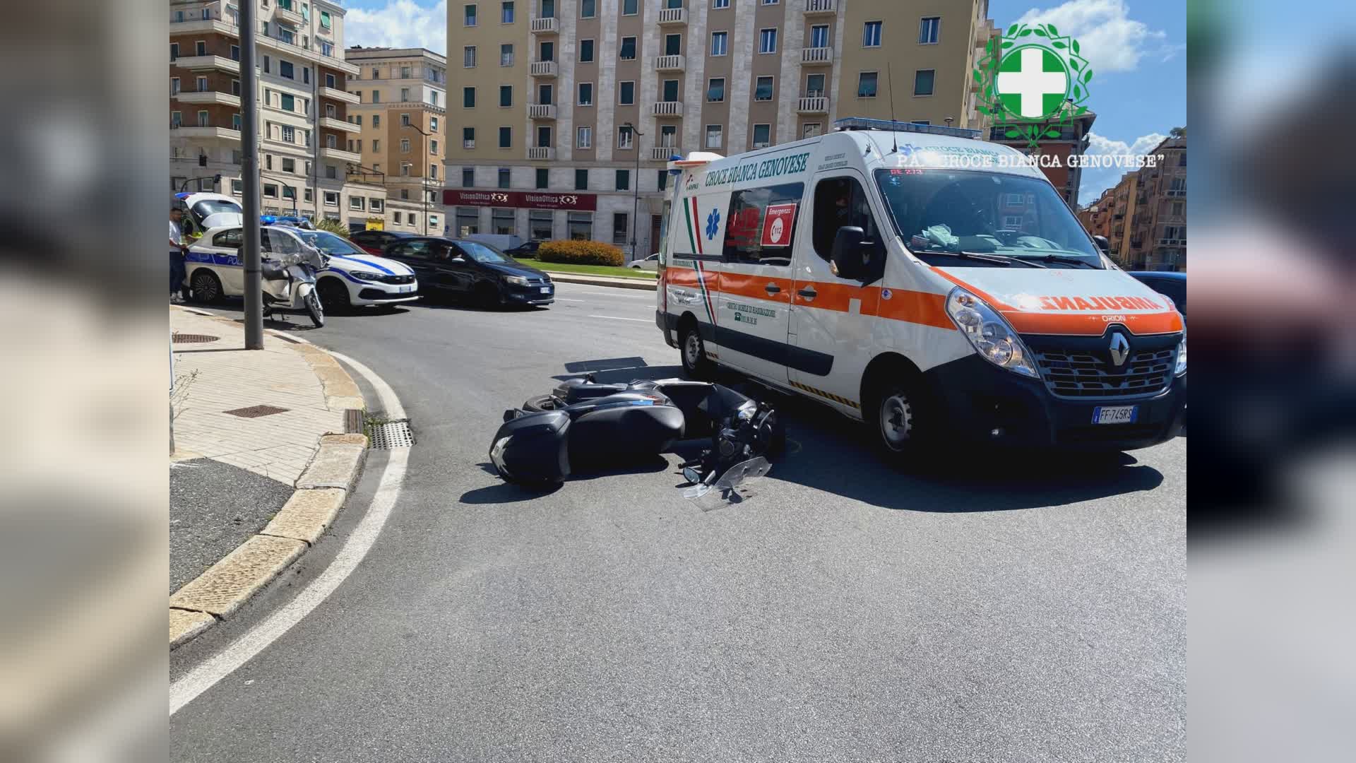 Genova, investita in viale Brigate Partigiane, donna di 70 anni all'ospedale