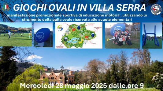 Il rugby nelle scuole di Valpolcevera: due giornate dedicate alla palla ovale per elementari e medie