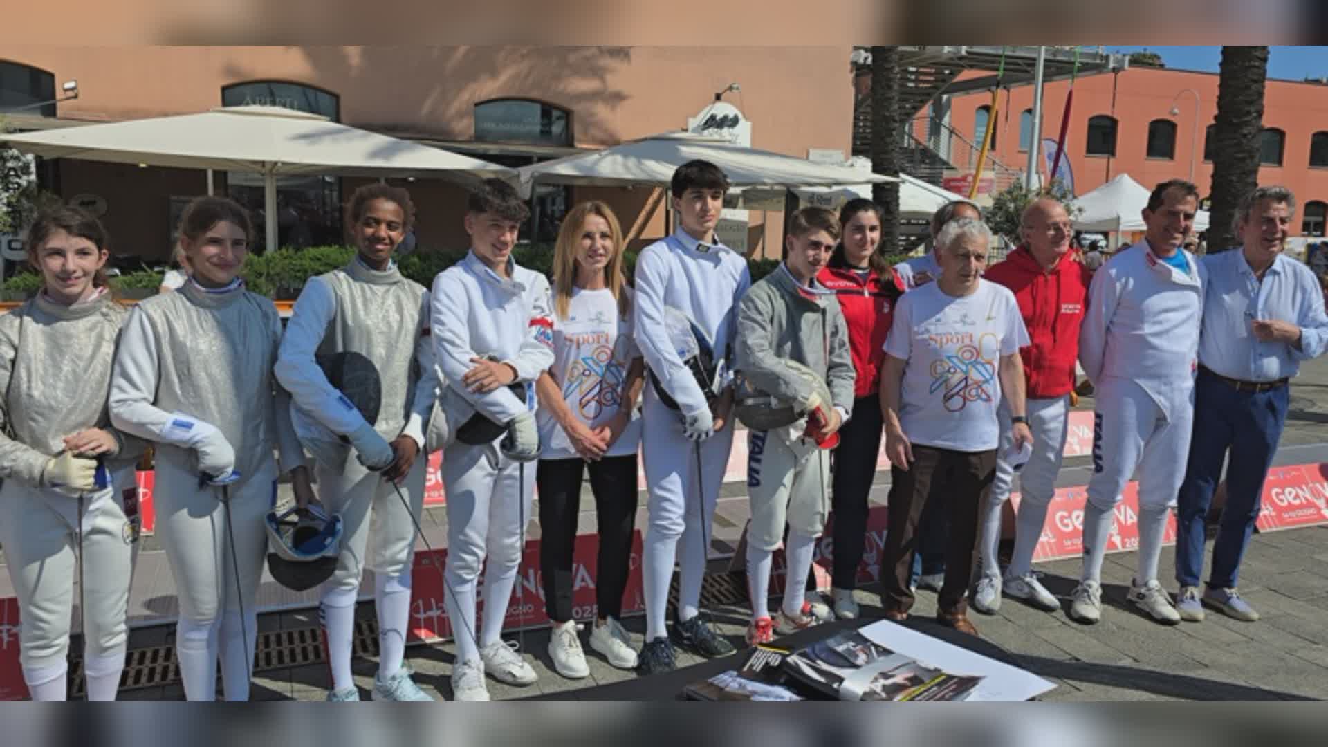 Europei di Scherma a Genova, la campionessa Valentina Vezzali ai giovani atleti: "Credeteci sempre"