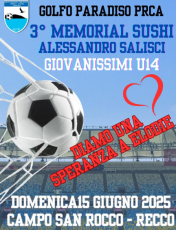 Recco, 3a edizione del Memorial Alessandro Salisci in favore della piccola Elodie