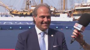 L'Amerigo Vespucci a Genova, ass. Lombardi a Telenord: "Eccellenza italiana nel mondo"