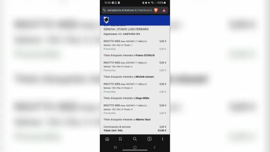 Sampdoria-Salernitana, biglietti acquistati con nomi fittizi: annullamenti e denunce