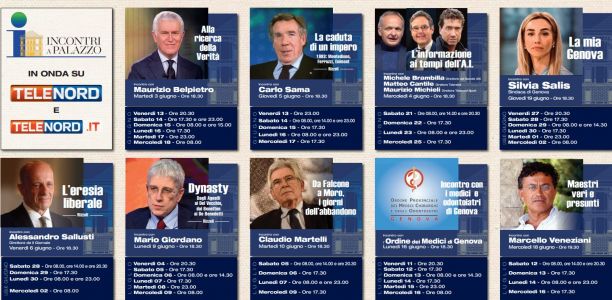 Incontri a Palazzo, il programma di domenica: in onda Maurizio Belpietro e Carlo Sama