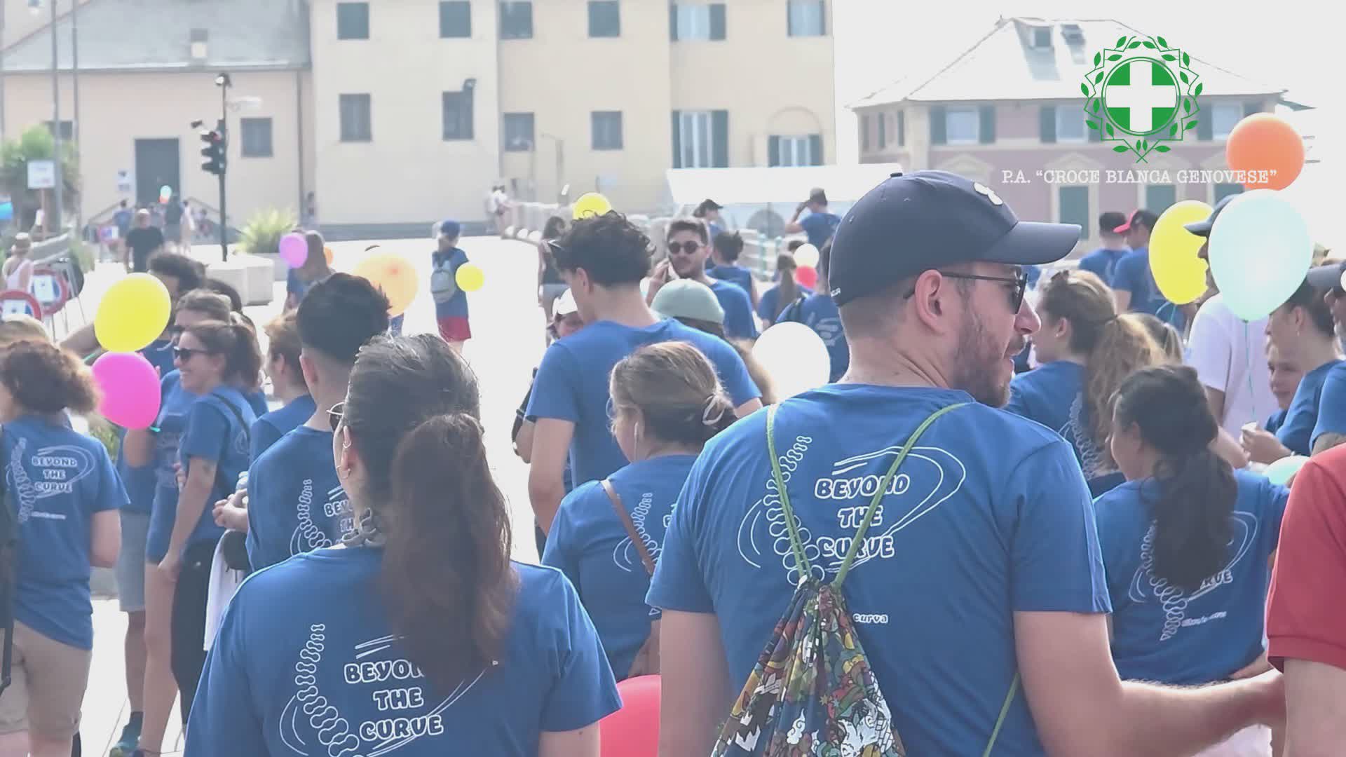 Prevenzione della scoliosi, 100 partecipanti alla camminata organizzata da Croce Bianca e Gaslini