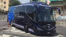 Sampdoria: striscione di contestazione 'accoglie' presidente e squadra al rientro da Salerno