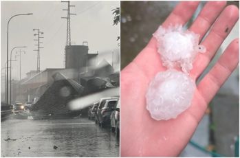 Temporali, fulmini e grandine su Genova: tetto di un capannone cade in strada in Val Polcevera