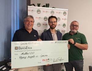 Filca Cisl al fianco di Flying Angels Foundation: donati 3.500 euro destinati a voli salvavita