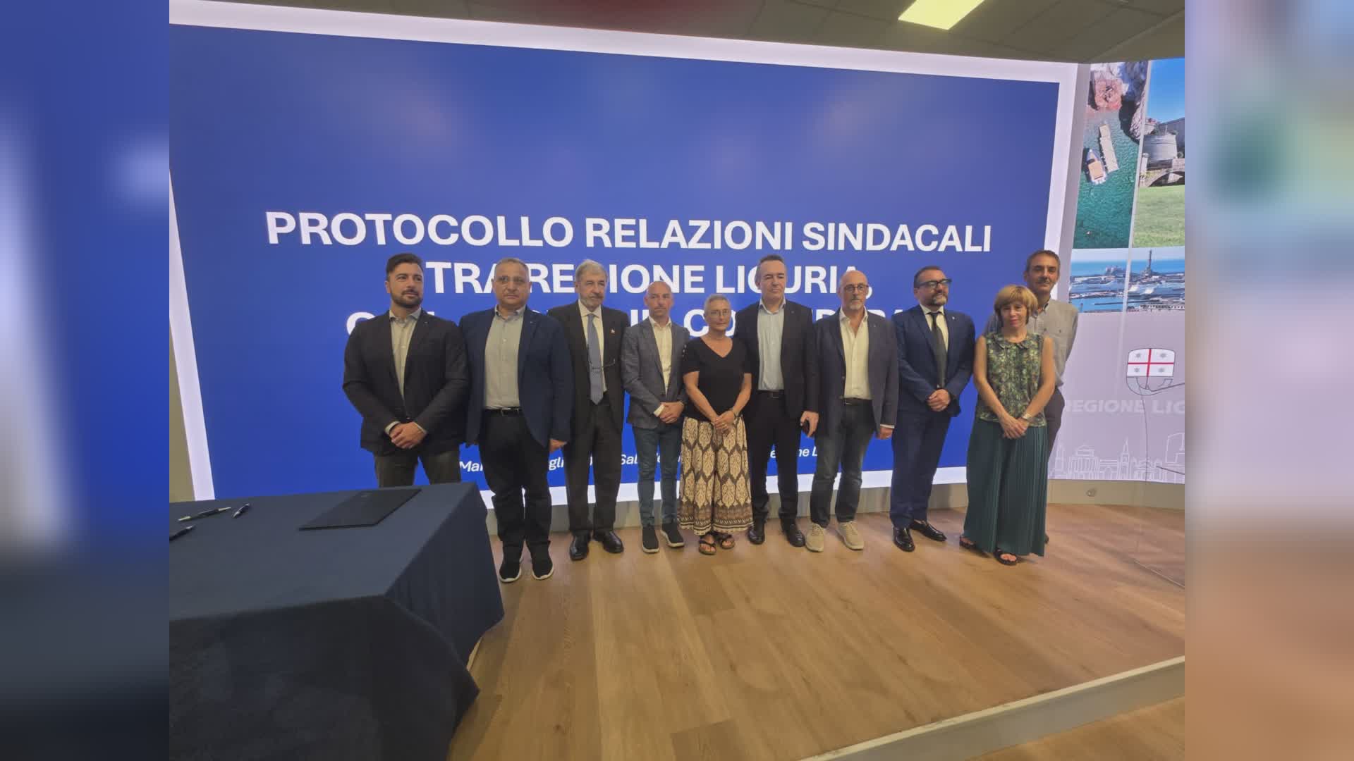 Firmato protocollo d'intesa tra Regione Liguria e sigle sindacali: priorità a salute e sicurezza