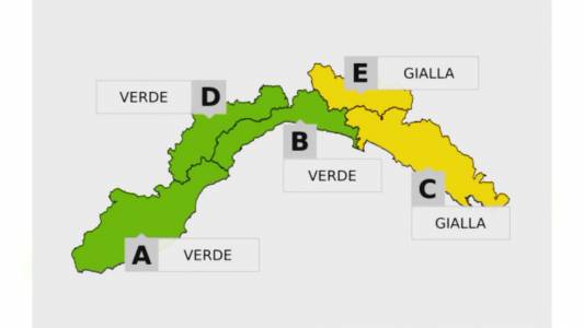 Liguria, allerta gialla per temporali sul Levante: attesi rovesci, vento e grandine