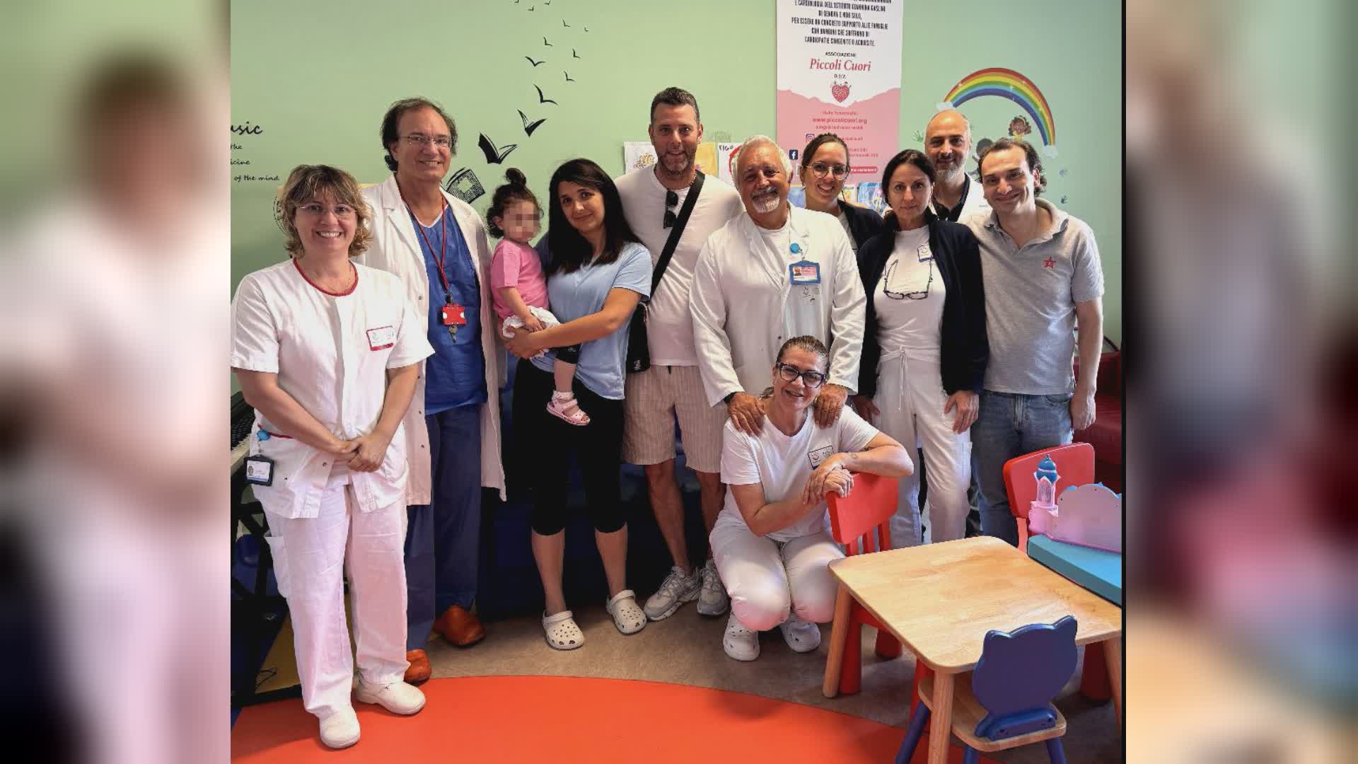 Gaslini: rarissimo intervento cardiochirurgico, rimosso teratoma al cuore a bimba di 20 mesi