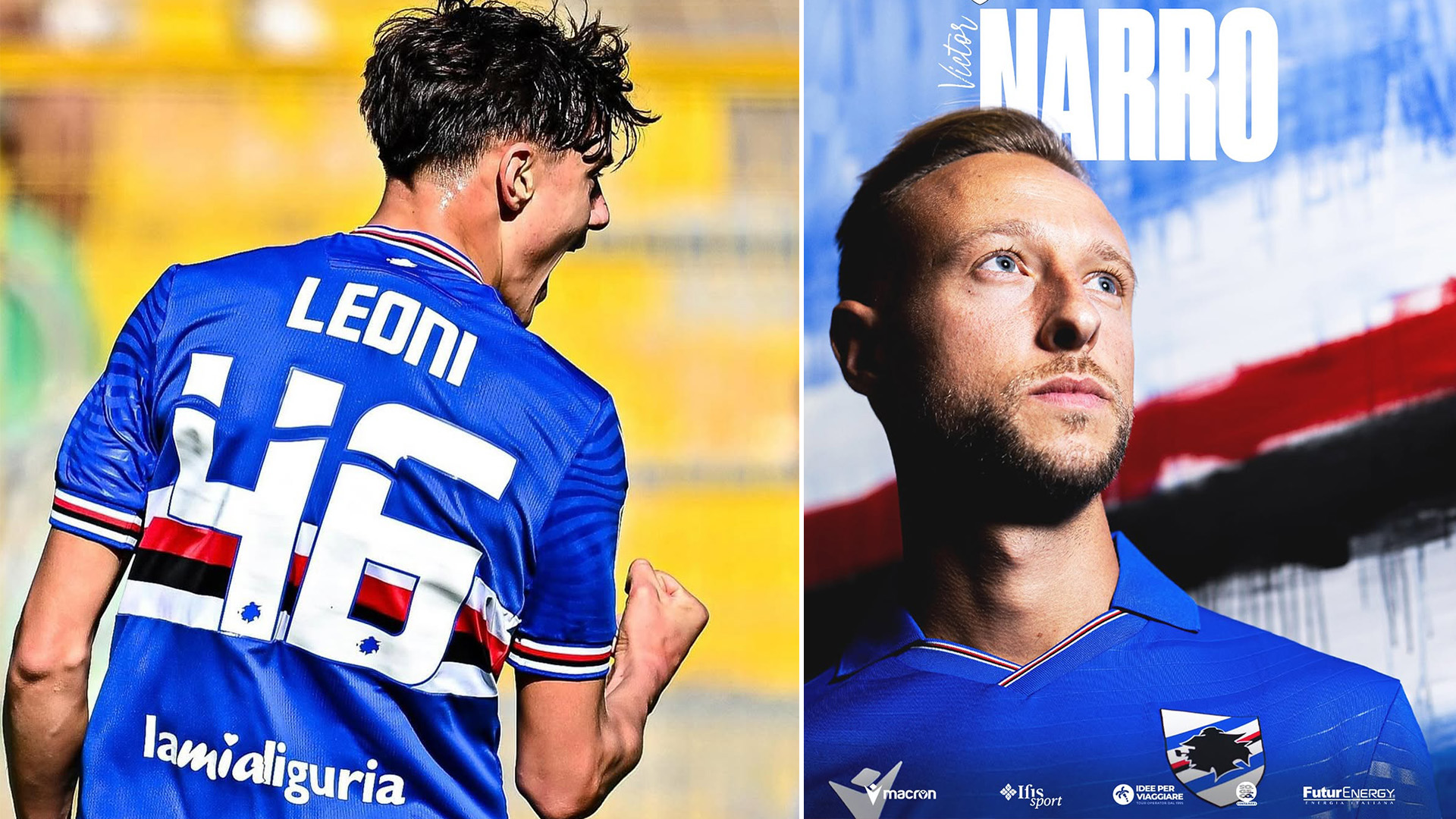 Sampdoria, ufficiale Victor Narro ma a far sorridere le casse del club è ancora Leoni