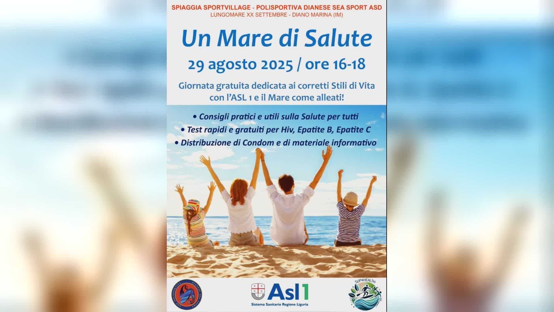 Diano Marina, tutto pronto per l'appuntamento con "Un mare di salute"