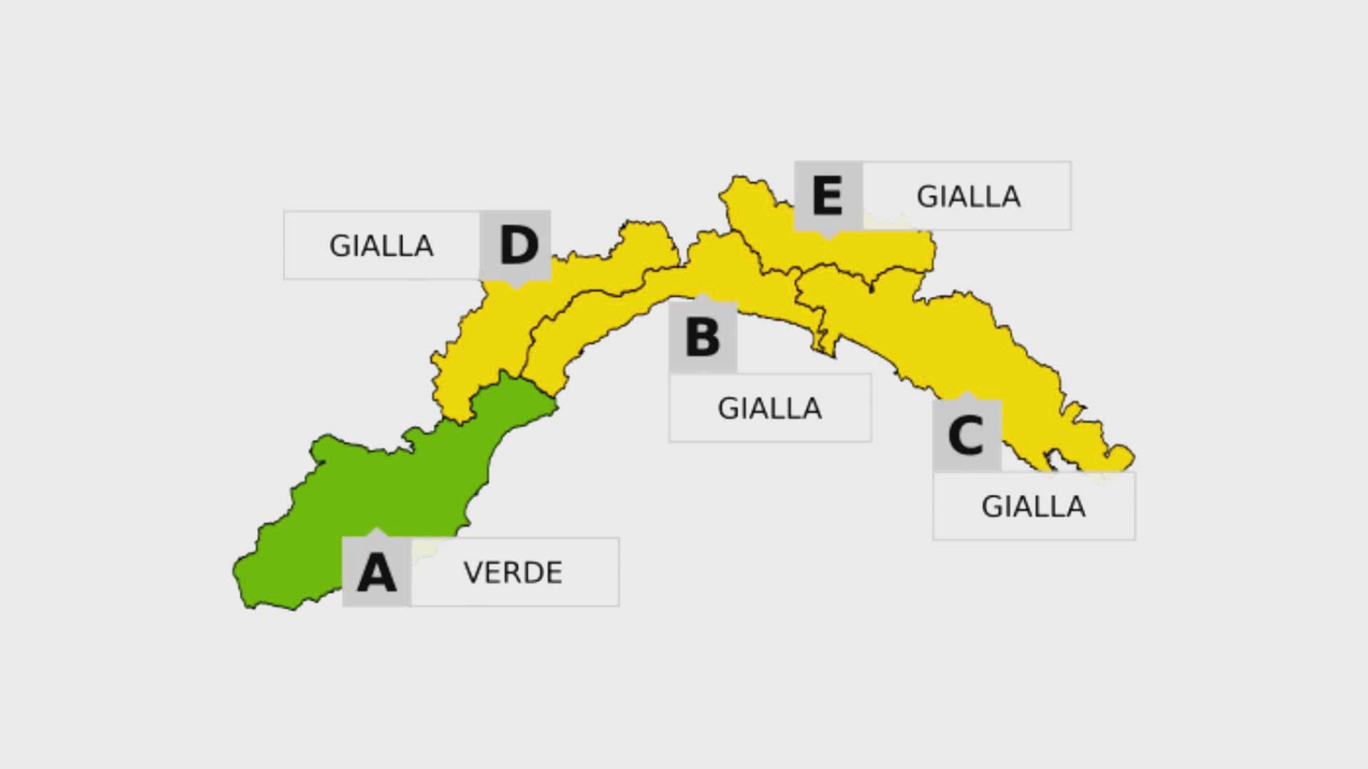 Liguria, maltempo: allerta gialla per temporali su centro e levante
