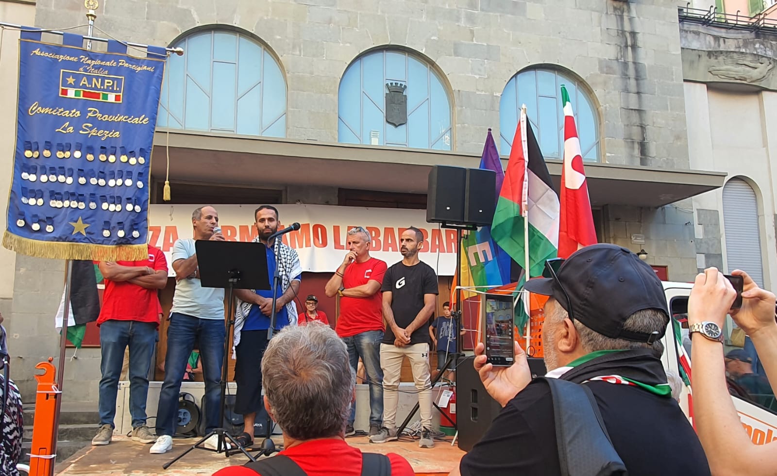CGIL e ANPI in piazza alla Spezia per Gaza e Cisgiordania