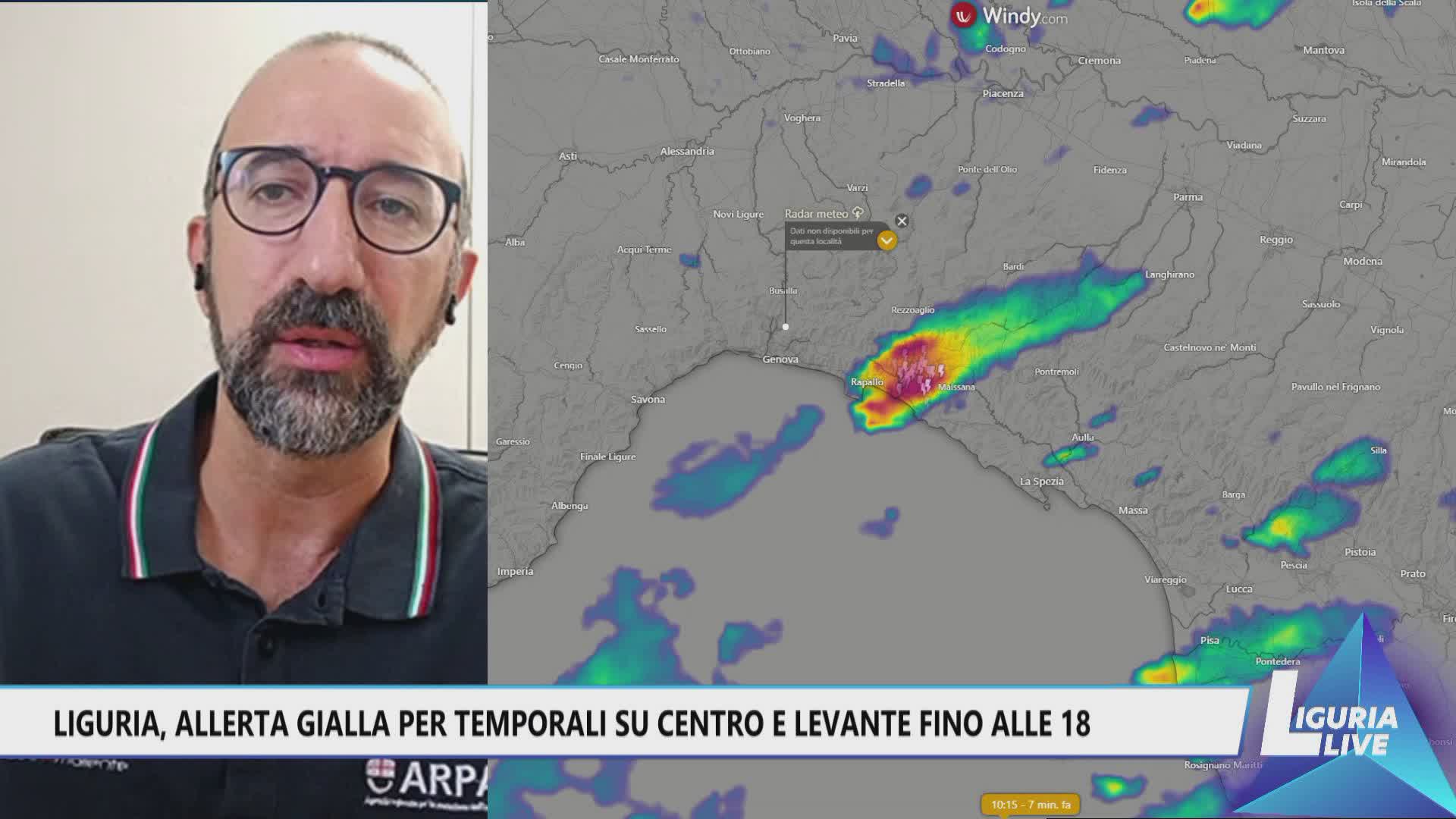 Liguria Live, Grasso: "Maltempo fino a giovedì: poi sole e schiarite per il weekend"
