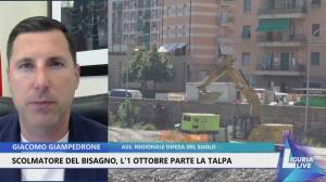 SCOLMATORE DEL BISAGNO, L'1 OTTOBRE PARTE LA TALPA. Giampedrone a Telenord: "Un passaggio importante"