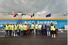 Porto di Ravenna: arrivata la nave Aicc Huanghu, lunga 200 metri