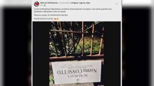 Genova: Oregina, nuovamente vandalizzata la targa per Norma Cossetto