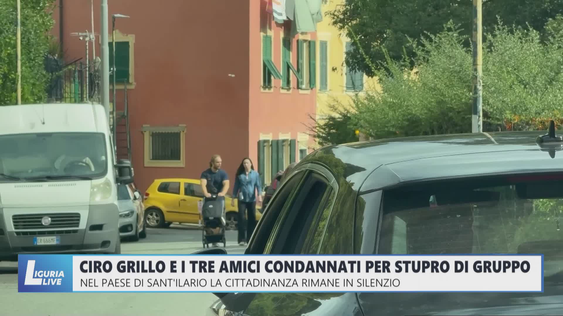 Condanna Ciro Grillo, la famiglia blindata nella villa di Sant'Ilario. Il fratello esce ma non parla