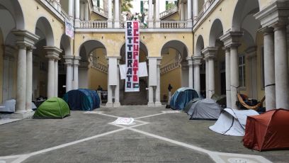 Flotilla denuncia attacchi, studenti occupano rettorato. Delfino denuncia, ministro Bernini solidale col rettore