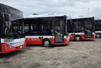 Caserta: consegnati ad AIR Campania 20 nuovi autobus elettrici