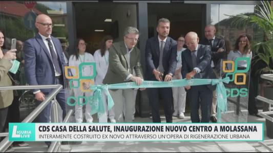 Cds Casa della Salute, taglio del nastro per la nuova sede di Genova Molassana