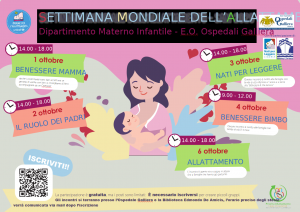 Galliera, le iniziative per la settimana mondiale dell'allattamento