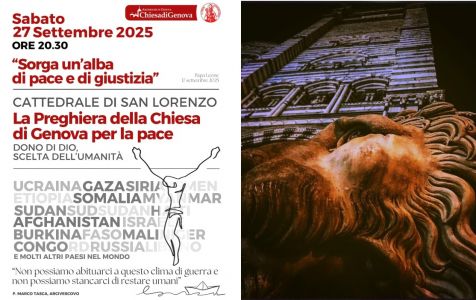 Genova: non solo Gaza, veglia in Cattedrale con l'arcivescovo Tasca per tutti i popoli oppressi nel mondo